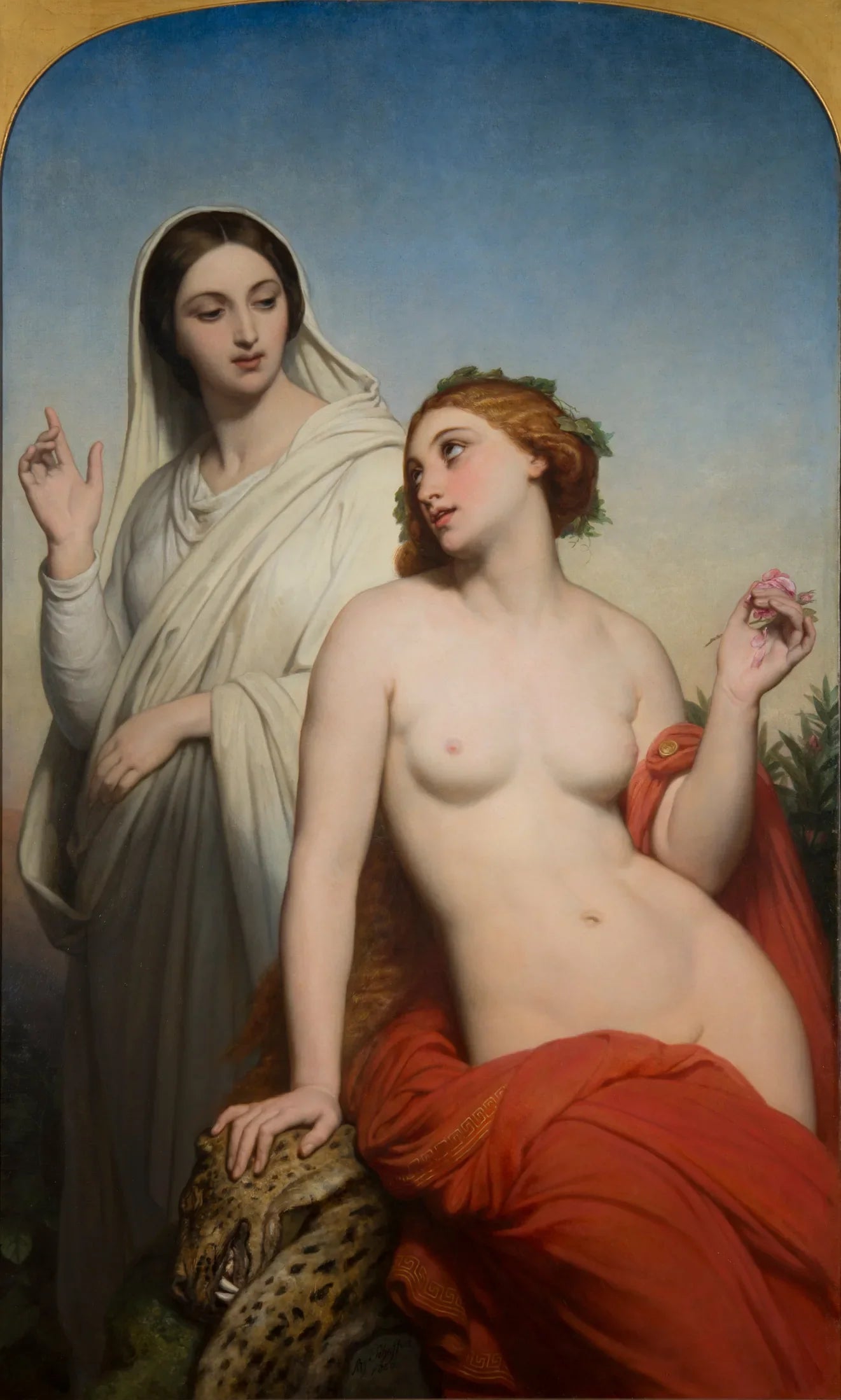 L'Amour céleste et terrestre - Ary Scheffer image 1 reproduction de peinture à l’huile