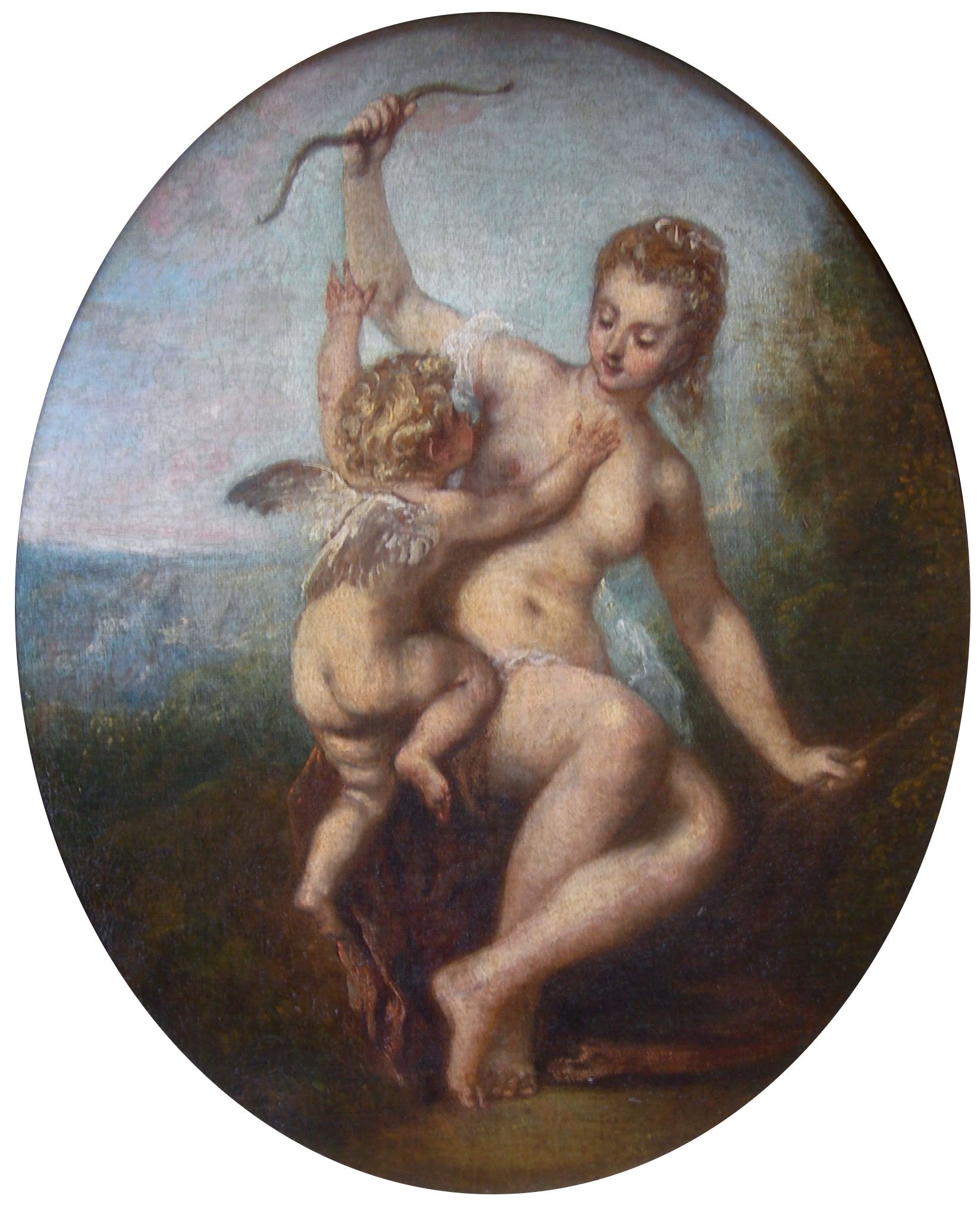 L'Amour désarmé - Antoine Watteau image 1 reproduction de peinture à l’huile