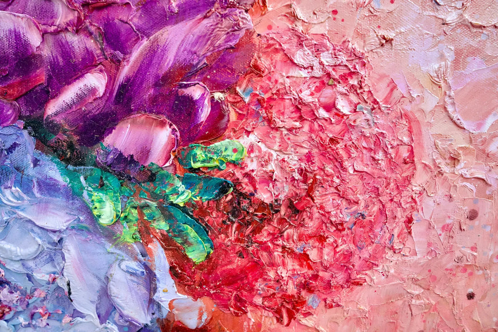 L'amour en Fleurs | 200 x 200 cm image 18 tableau peint à l’huile sur toile