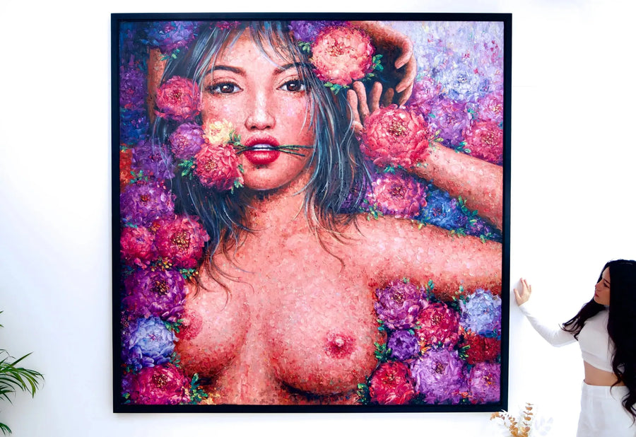 L'amour en Fleurs | 200 x 200 cm