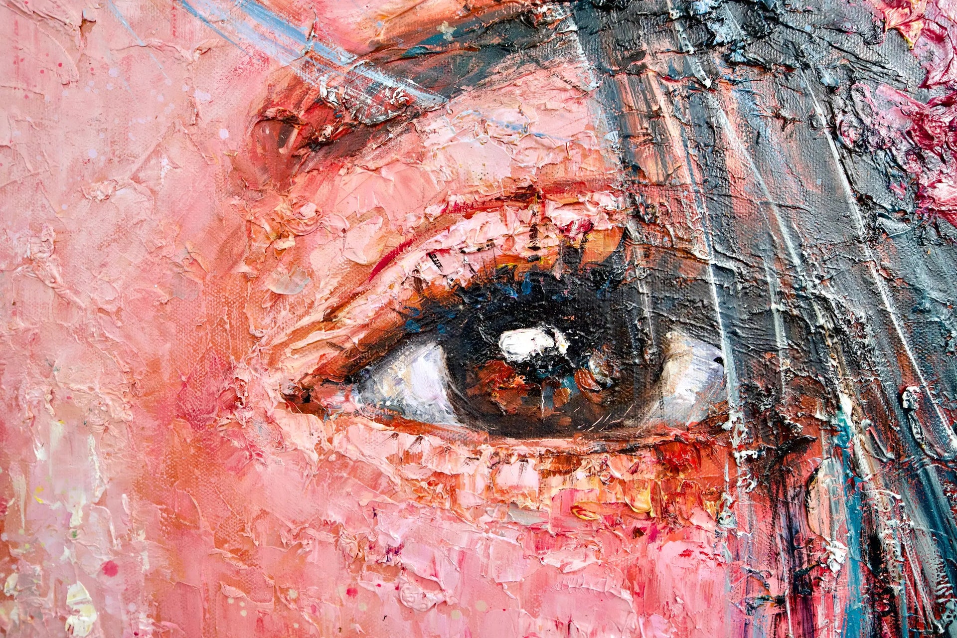 L'amour en Fleurs | 200 x 200 cm image 7 reproduction d’œuvre d’art à l’huile