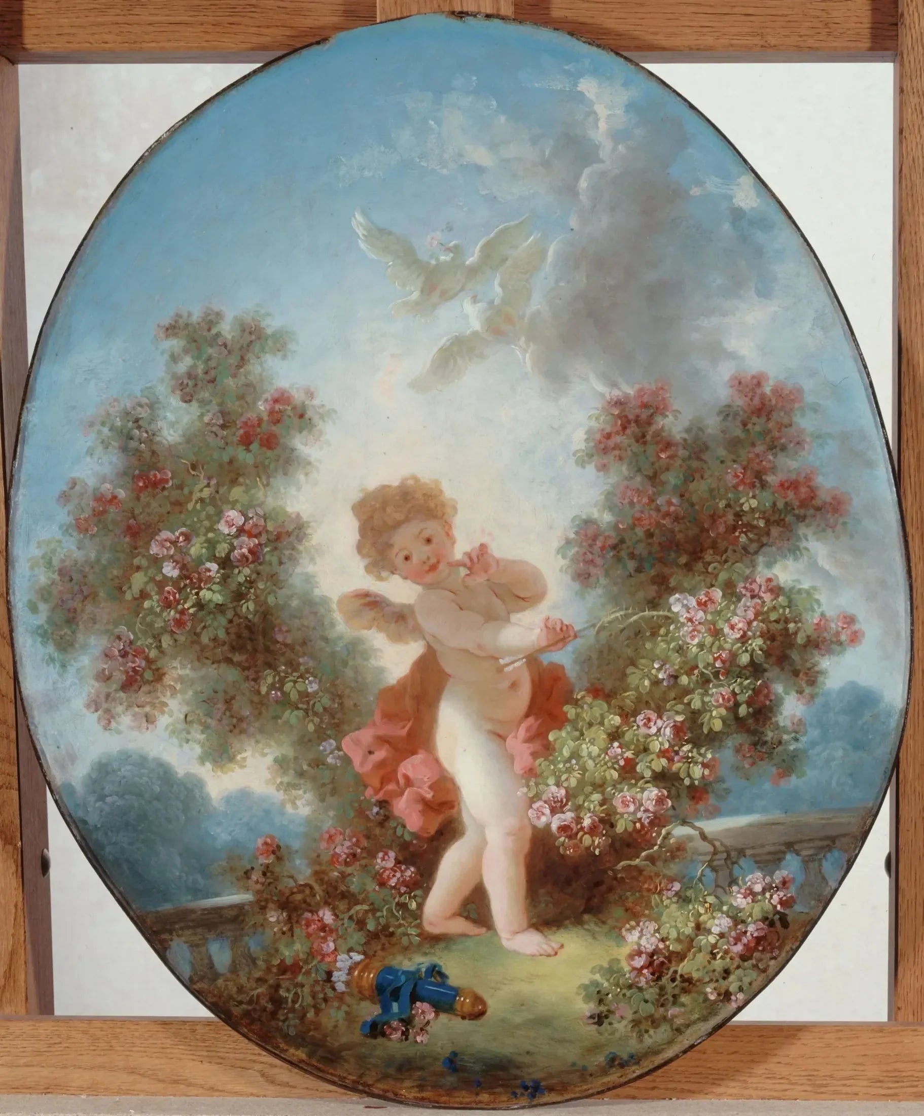 L'Amour en sentinelle - Jean-Honoré Fragonard image 1 tableau peint à l’huile sur toile