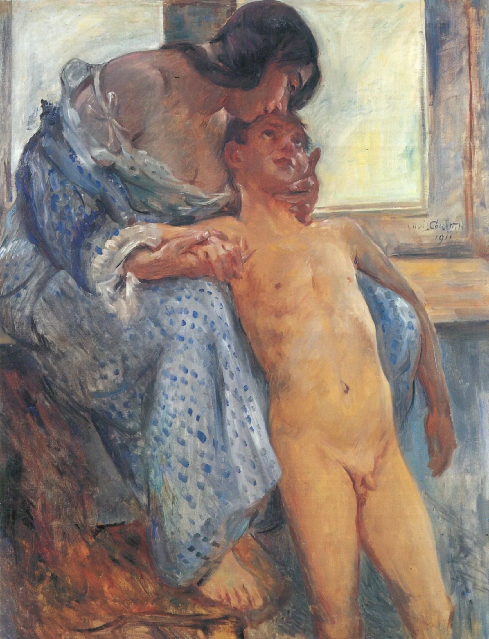 L'amour maternel - Lovis Corinth image 1 reproduction d’œuvre d’art à l’huile
