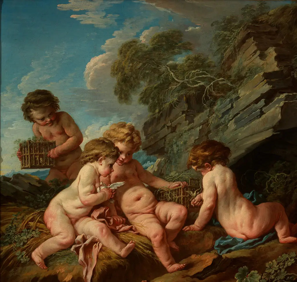 L'Amour oiseleur - François Boucher image 1 reproduction réalisée par Alpha Reproduction