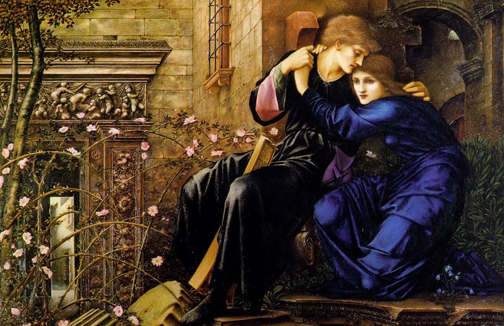 L'amour parmi les ruines - Edward Burne-Jones image 1 reproduction réalisée par Alpha Reproduction