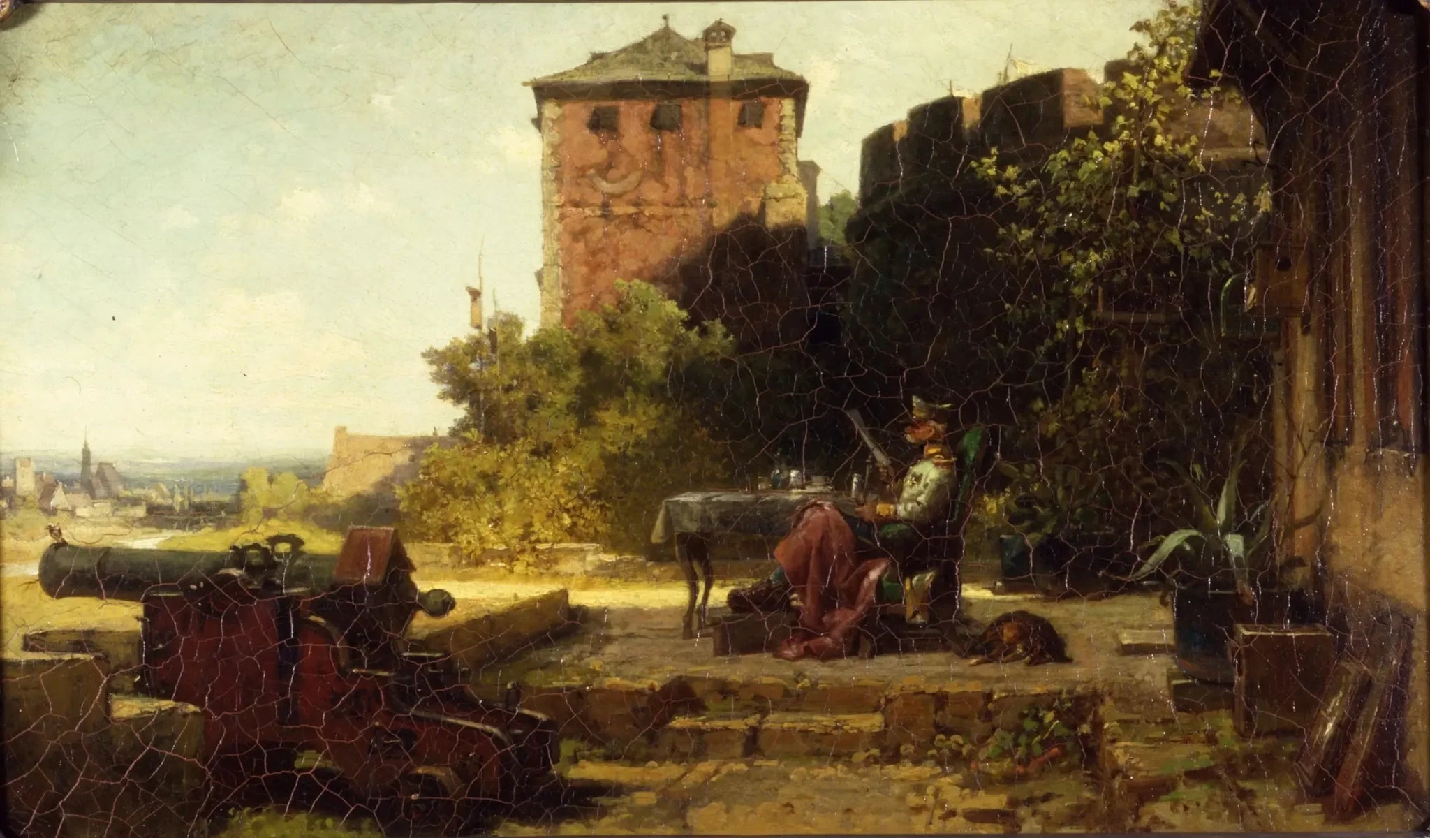 L'ancien commandant de la forteresse - Carl Spitzweg image 1 reproduction réalisée par Alpha Reproduction
