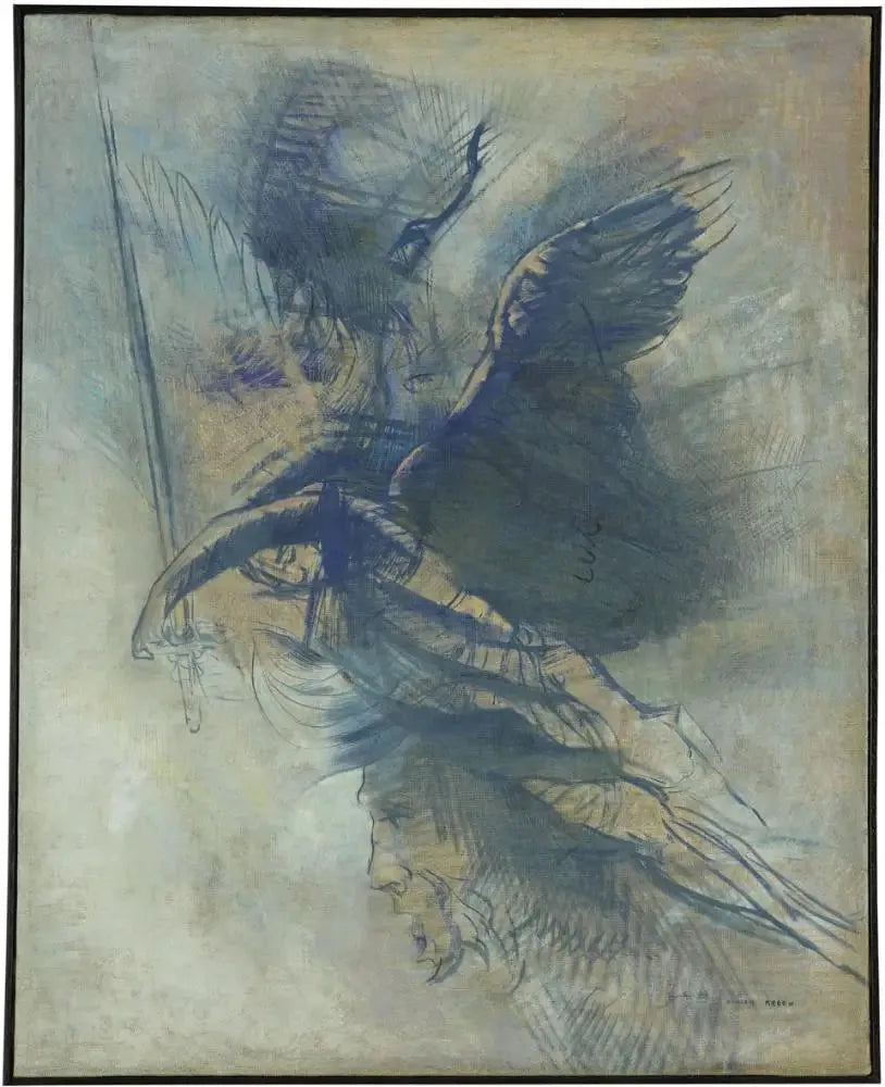 L'ange guerrier - Odilon Redon image 1 reproduction de peinture à l’huile