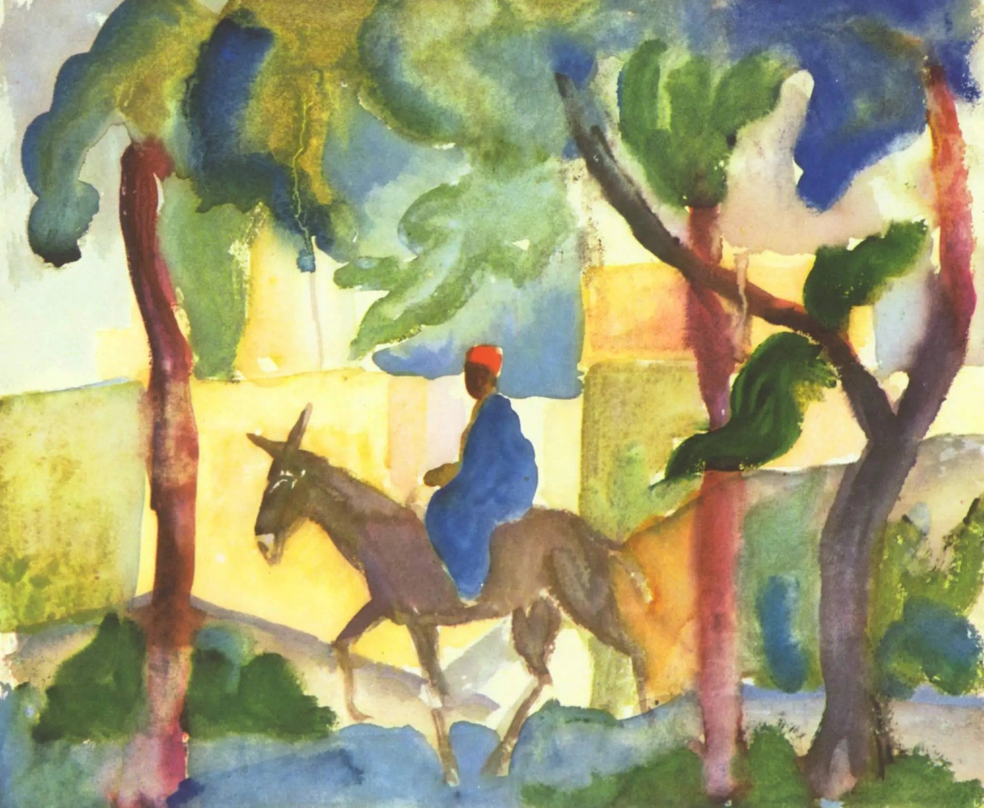 L'Ânier - August Macke image 1 reproduction d’œuvre d’art à l’huile