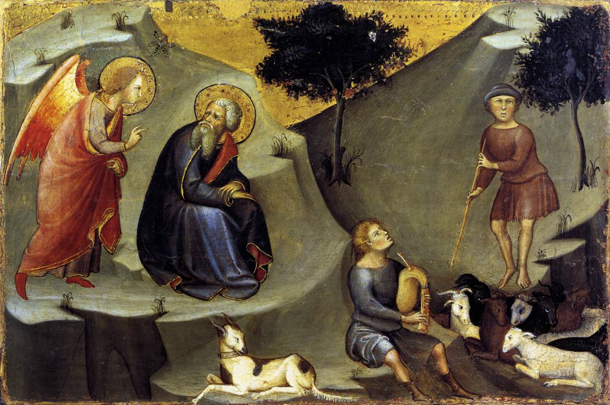 L'Annonciation à Joachim - Bartolo di Fredi image 1 tableau peint à l’huile sur toile