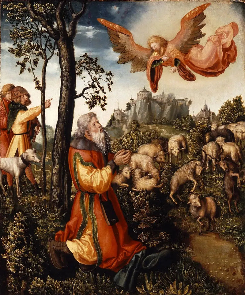 L'Annonciation à Joachim - Lucas Cranach the Elder