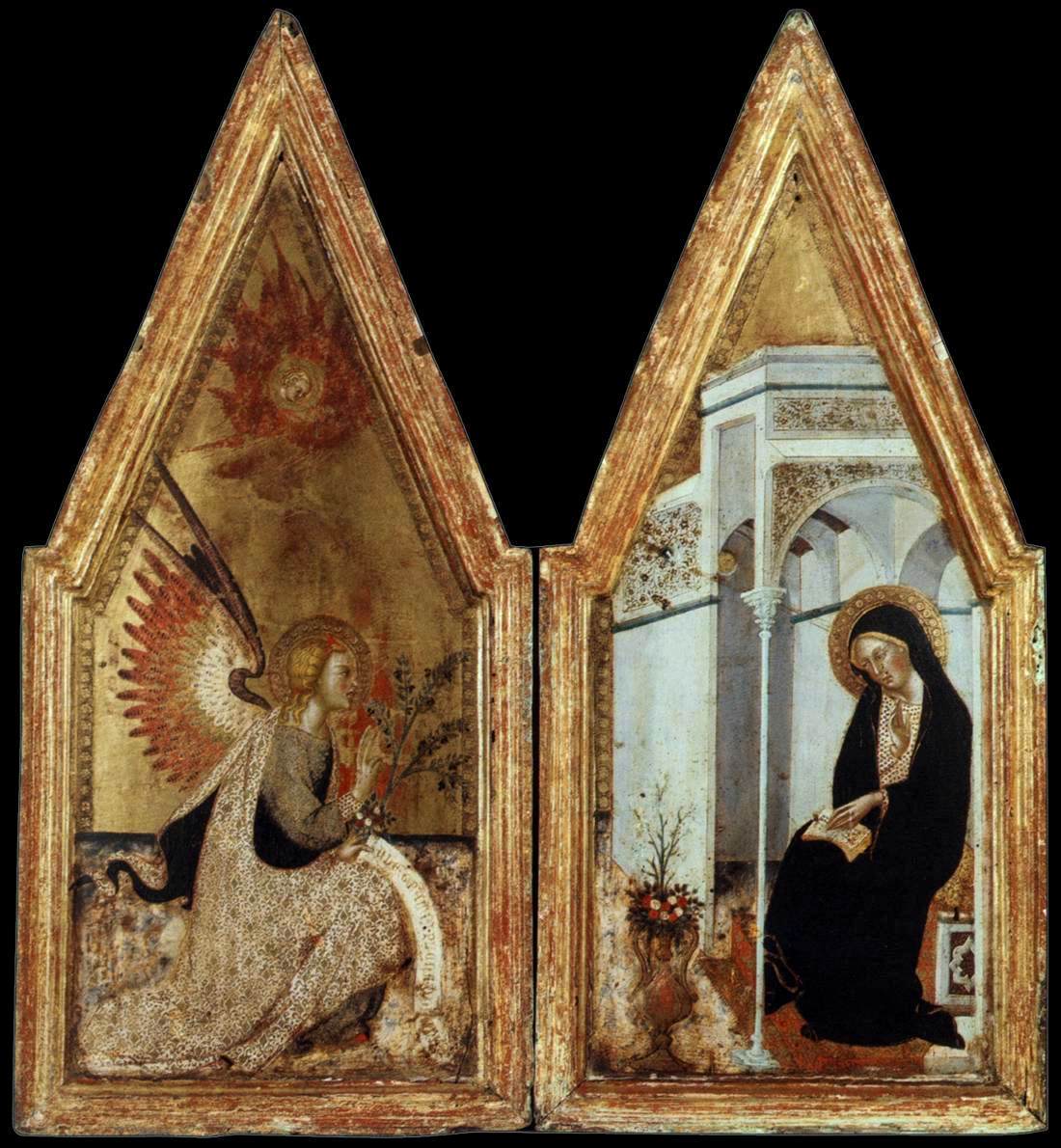 L'Annonciation - Bartolo di Fredi image 1 reproduction de peinture à l’huile