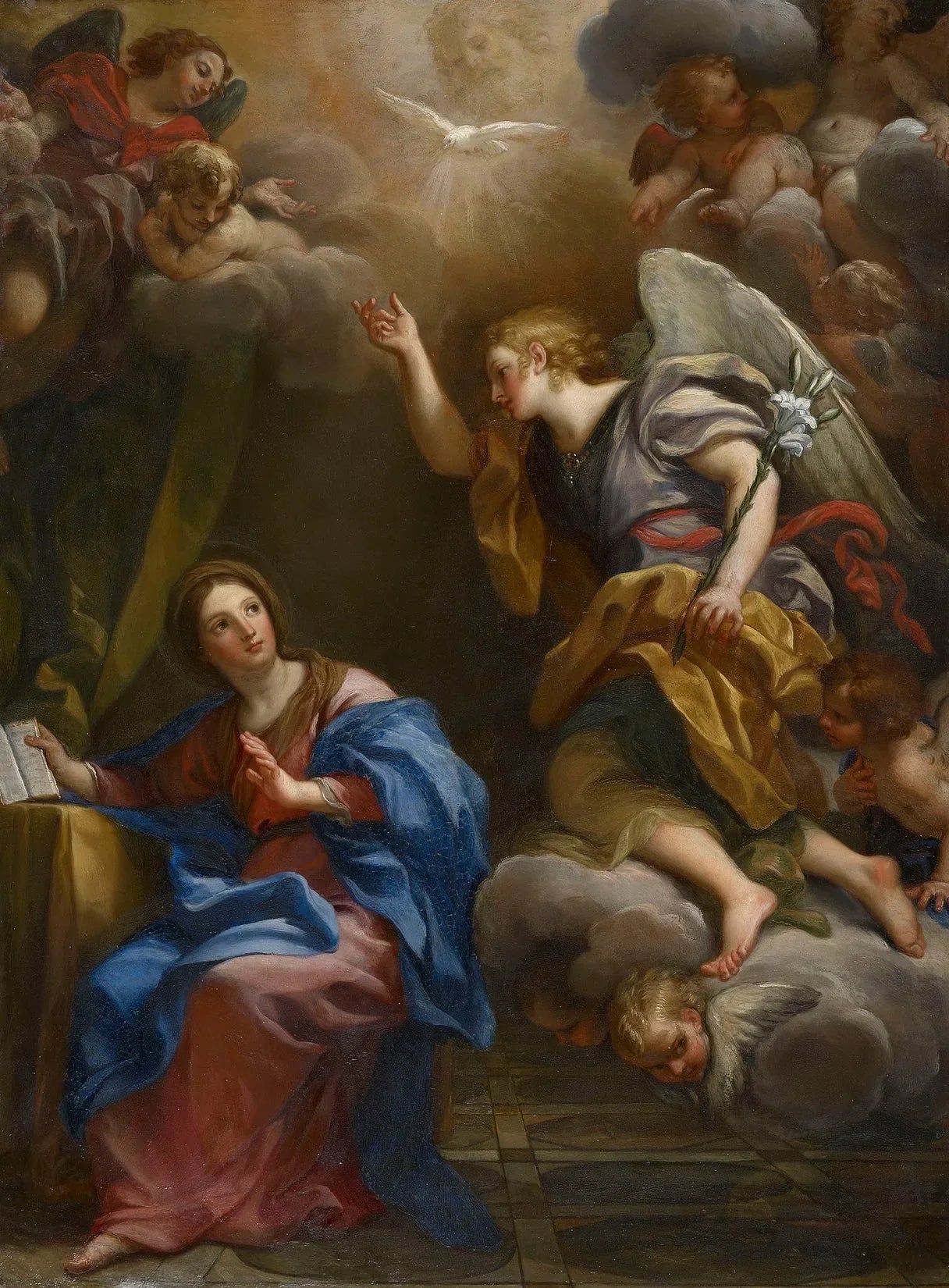 L'Annonciation - Carlo Maratta image 1 copie de tableau peinte à la main