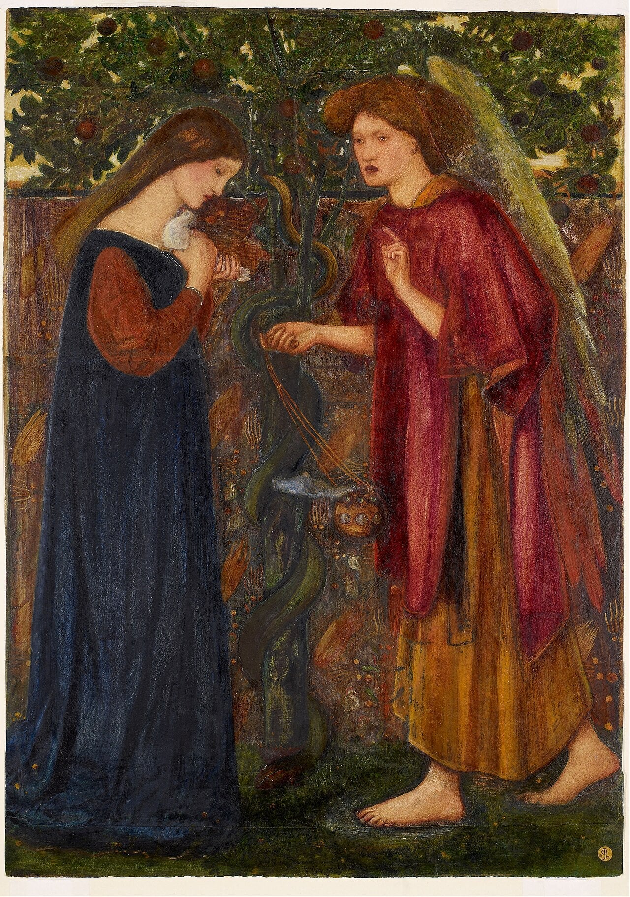 L'Annonciation - Edward Burne-Jones image 1 copie peinte à la main à l’huile