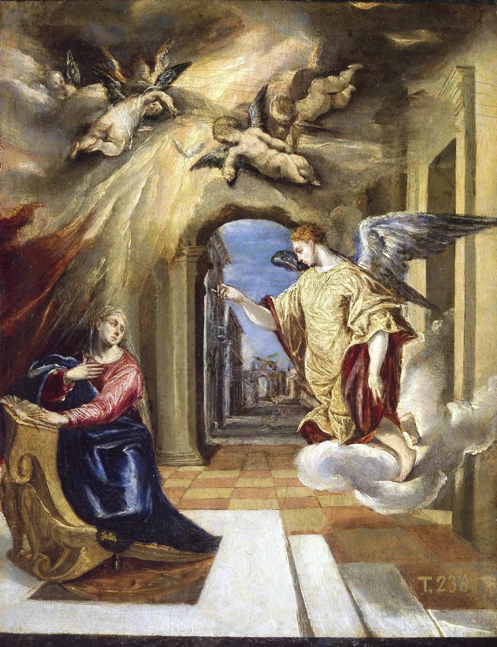 L'Annonciation - El Greco image 1 reproduction de peinture à l’huile