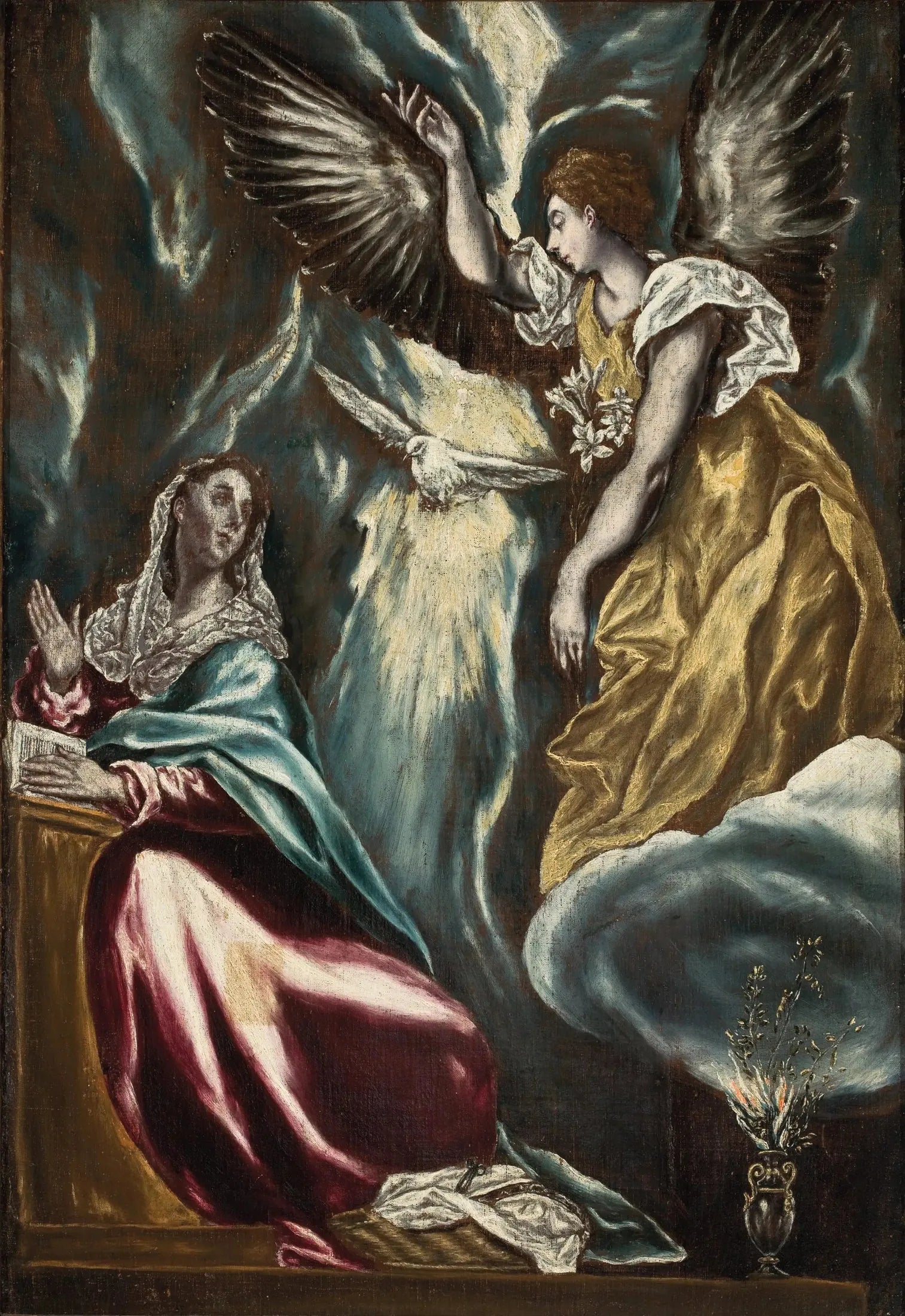 L'Annonciation - El Greco image 1 tableau peint à l’huile sur toile