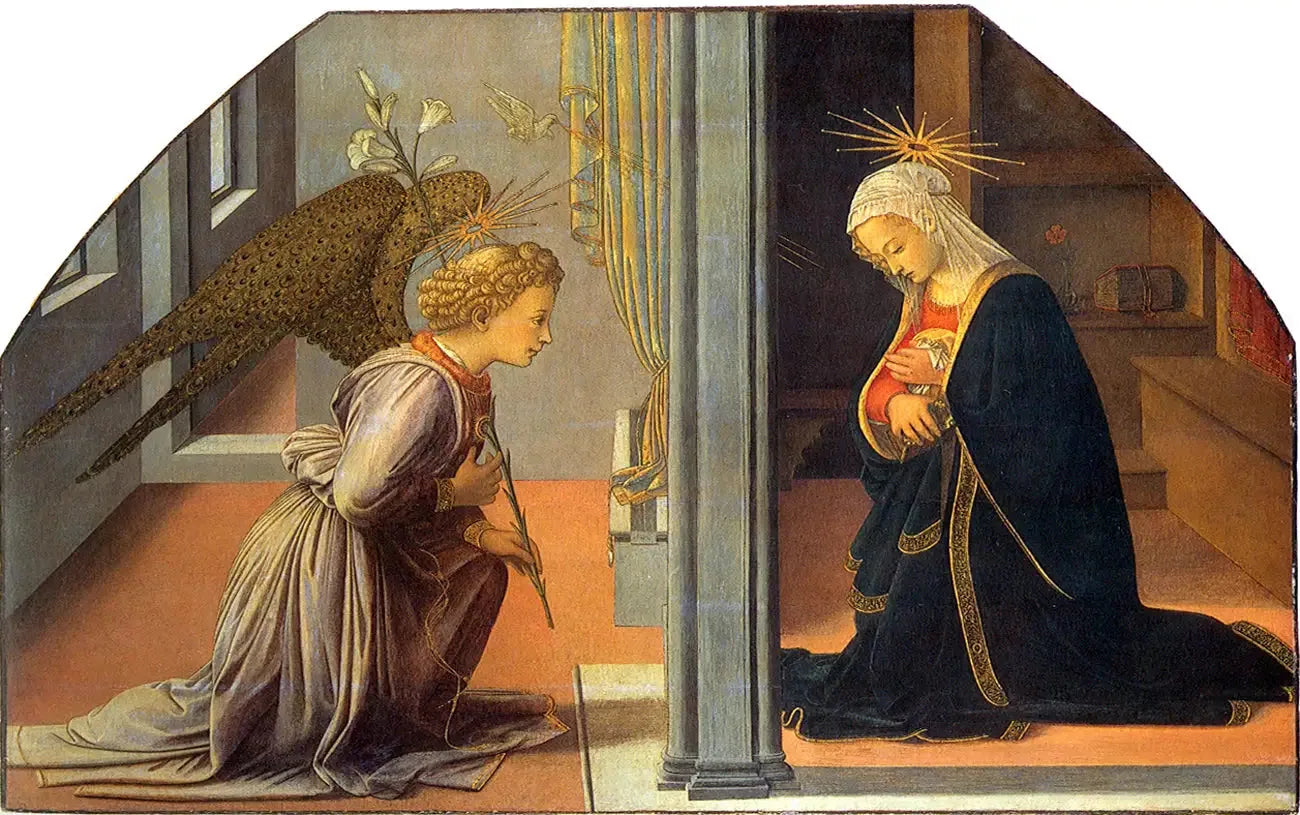 L'Annonciation - Fra Filippo Lippi image 1 copie de tableau peinte à la main
