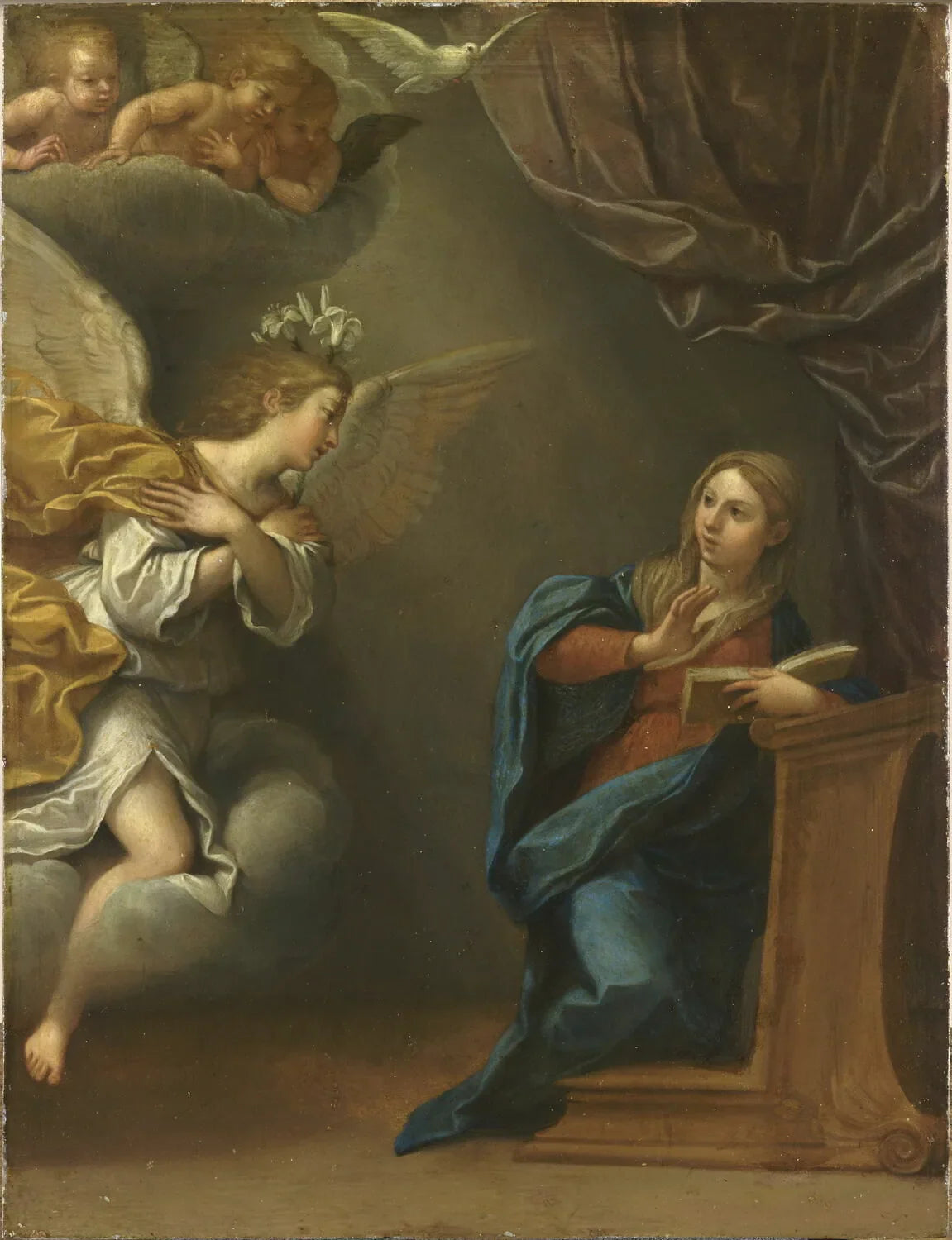 L'Annonciation - Francesco Albani image 1 tableau peint à l’huile sur toile
