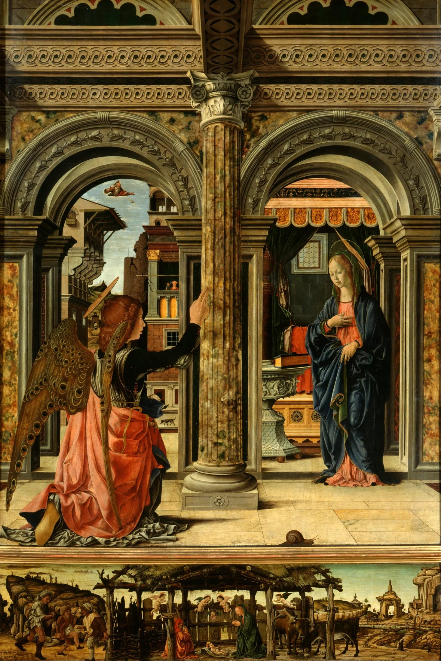 L'Annonciation - Francesco del Cossa image 1 copie de tableau peinte à la main