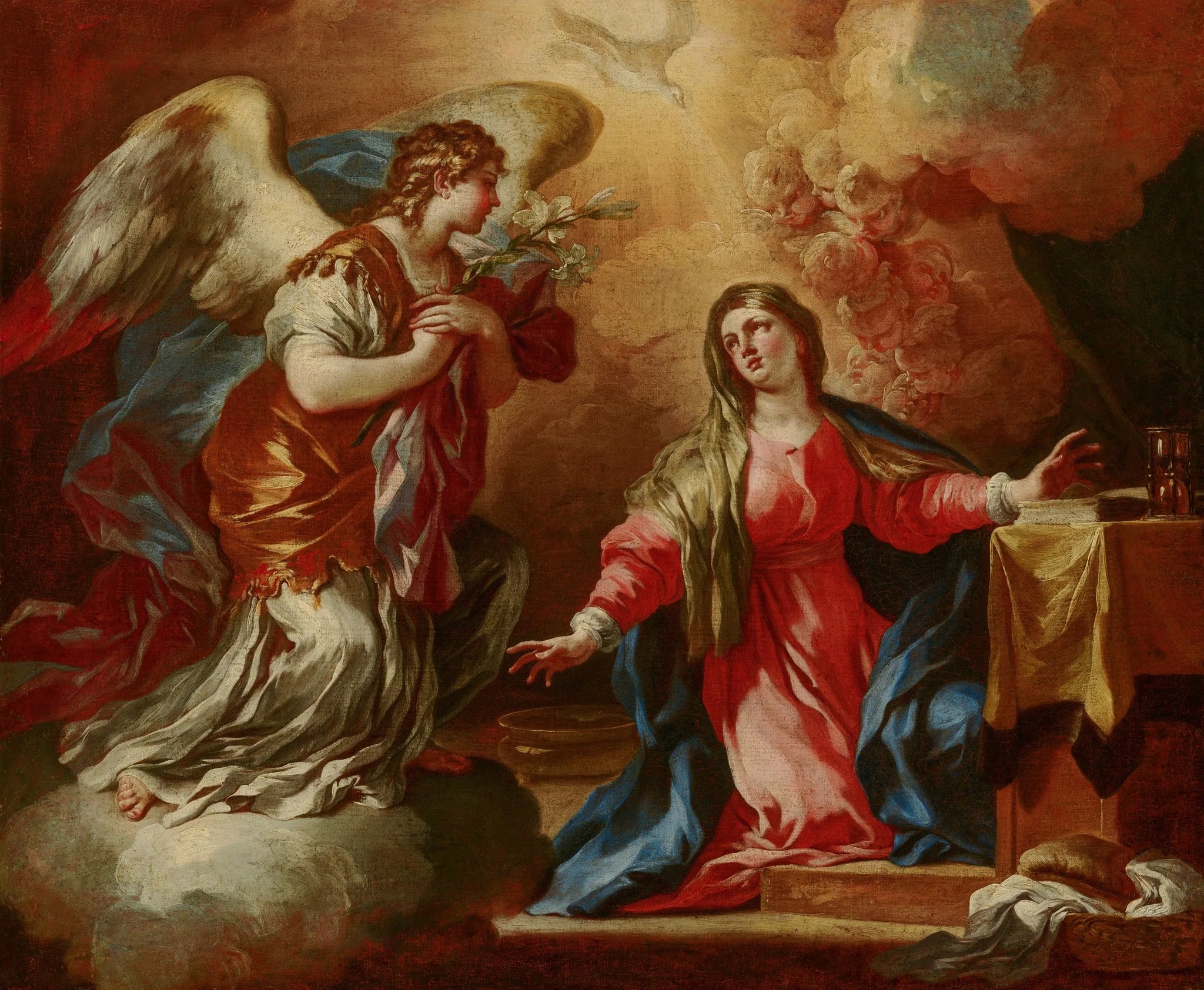 L'Annonciation - Francesco Solimena image 1 copie peinte à la main à l’huile