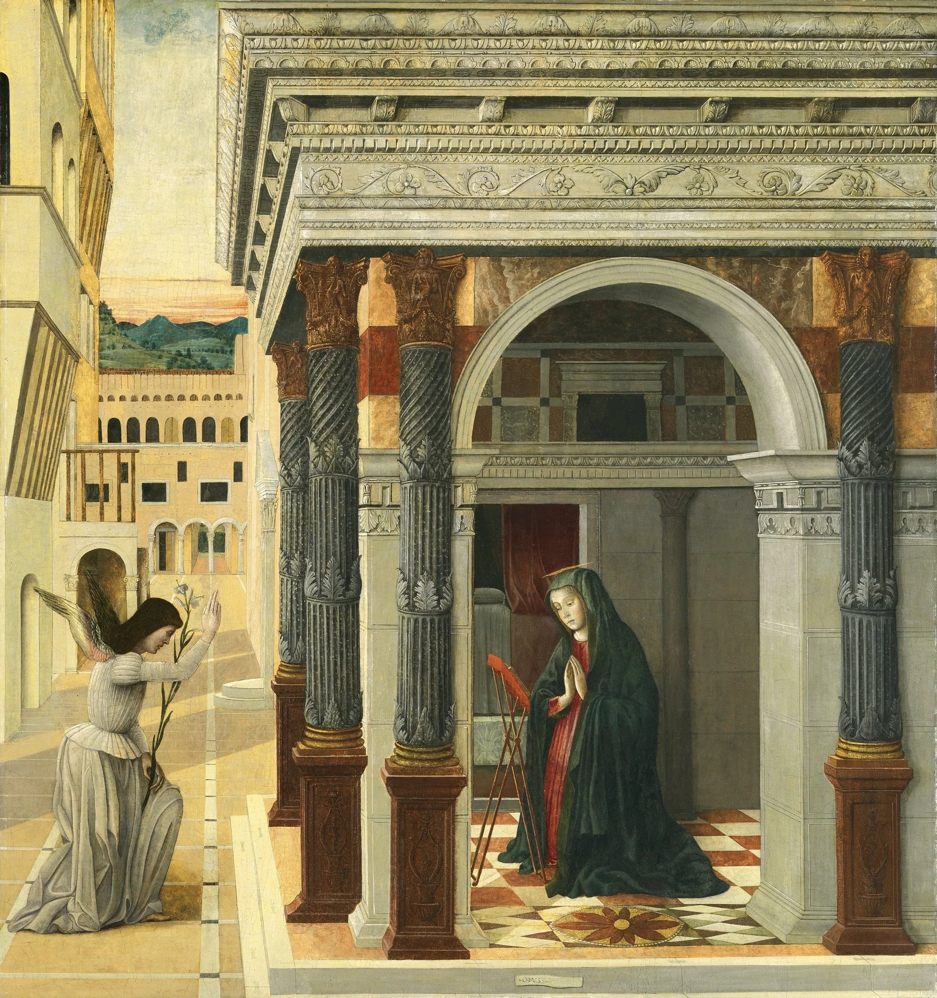 L'Annonciation - Gentile Bellini image 1 reproduction artisanale de tableau