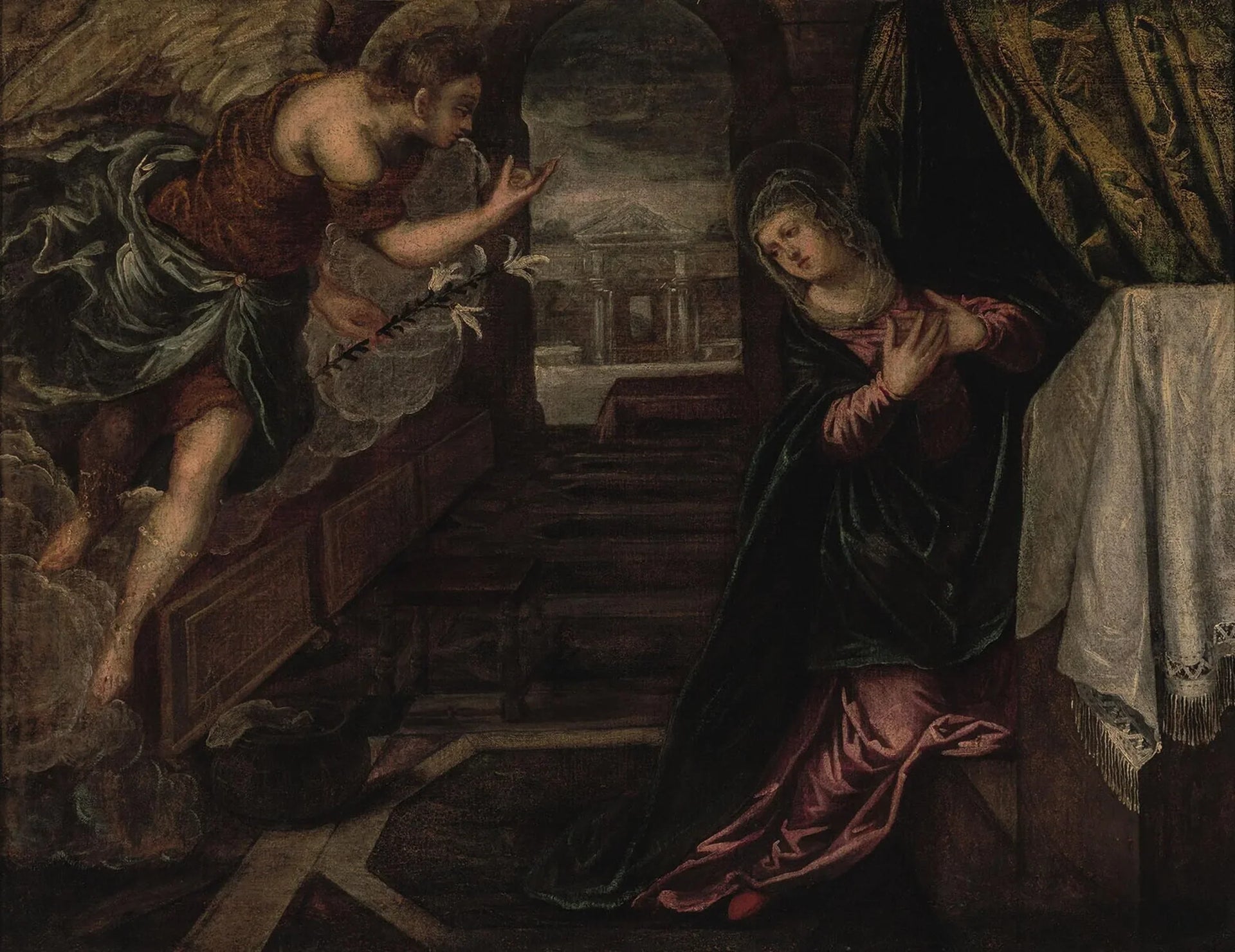 L'Annonciation - Jacopo Tintoretto image 1 reproduction réalisée par Alpha Reproduction