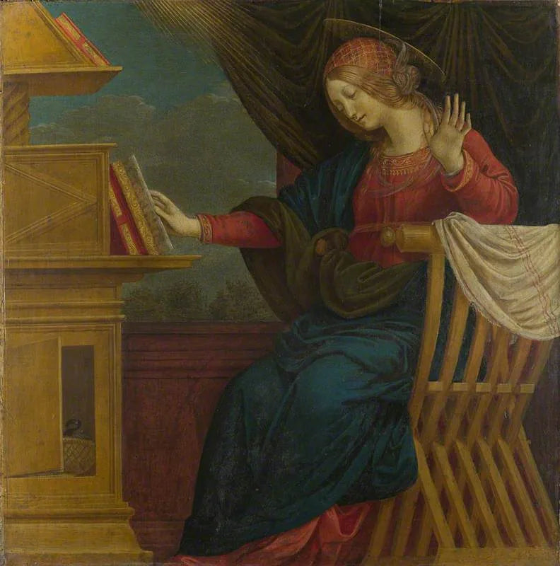 L'Annonciation : La Vierge Marie - Gaudenzio Ferrari