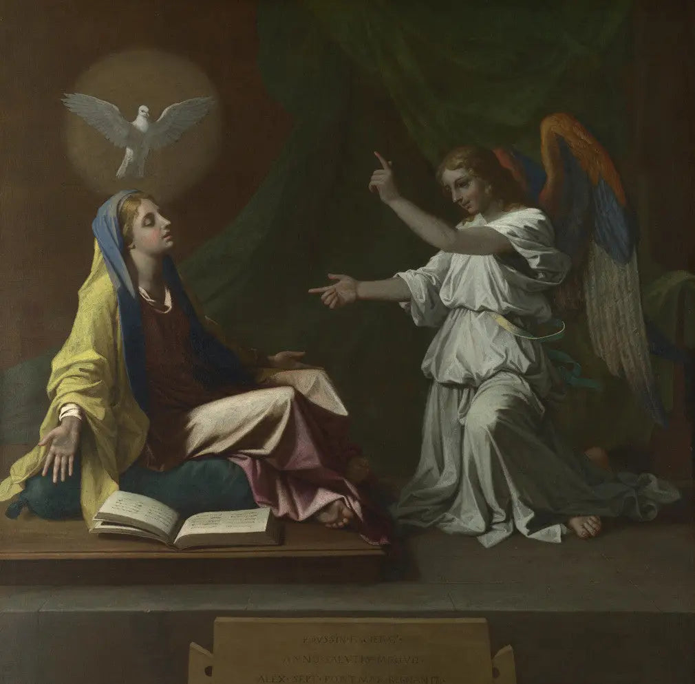 L'Annonciation - Nicolas Poussin image 1 reproduction d’œuvre d’art à l’huile