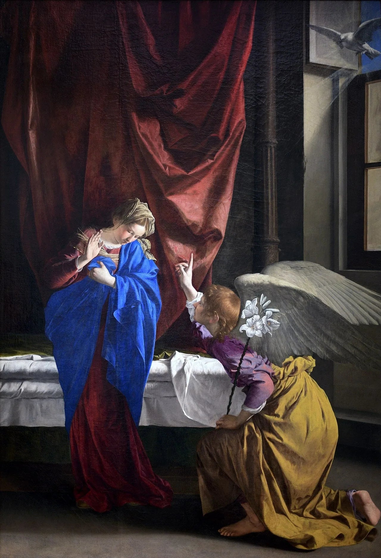 L'Annonciation - Orazio Gentileschi image 1 reproduction de peinture à l’huile