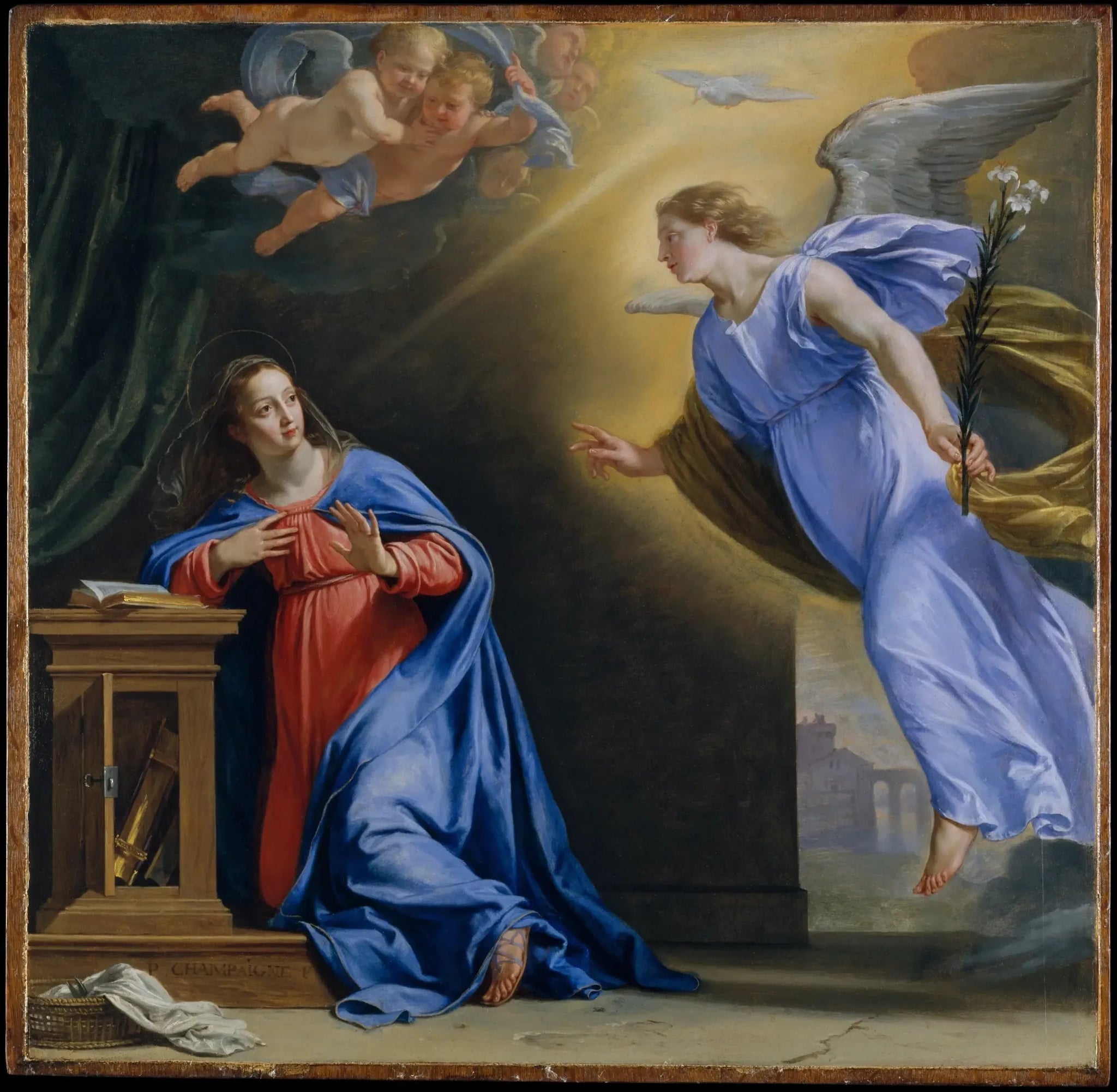 L'Annonciation - Philippe de Champaigne image 1 reproduction de peinture à l’huile