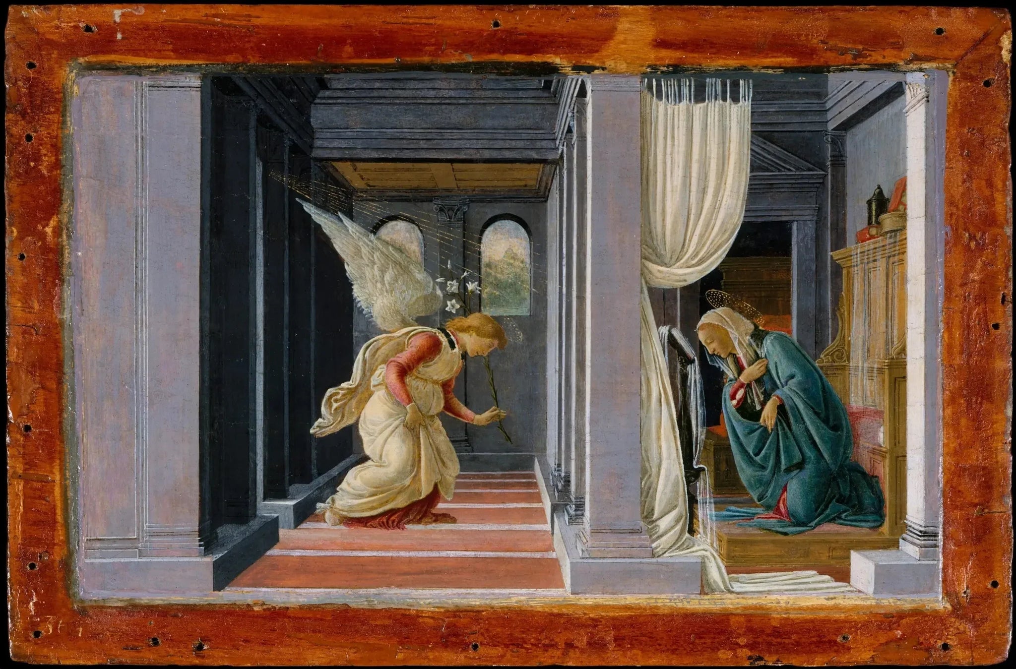 L’Annonciation - Sandro Botticelli image 1 reproduction artisanale de tableau