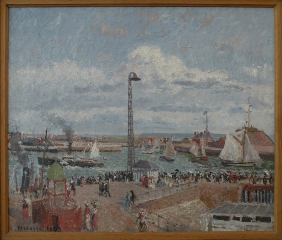 L'anse des pilotes au Havre. Haute mer. Après-midi. Soleil - Camille Pissarro