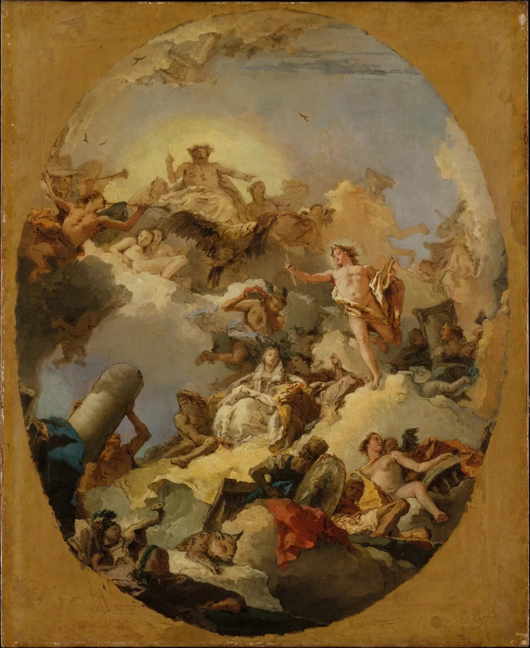 L'apothéose de la monarchie espagnole - Giovanni Battista Tiepolo image 1 reproduction de peinture à l’huile
