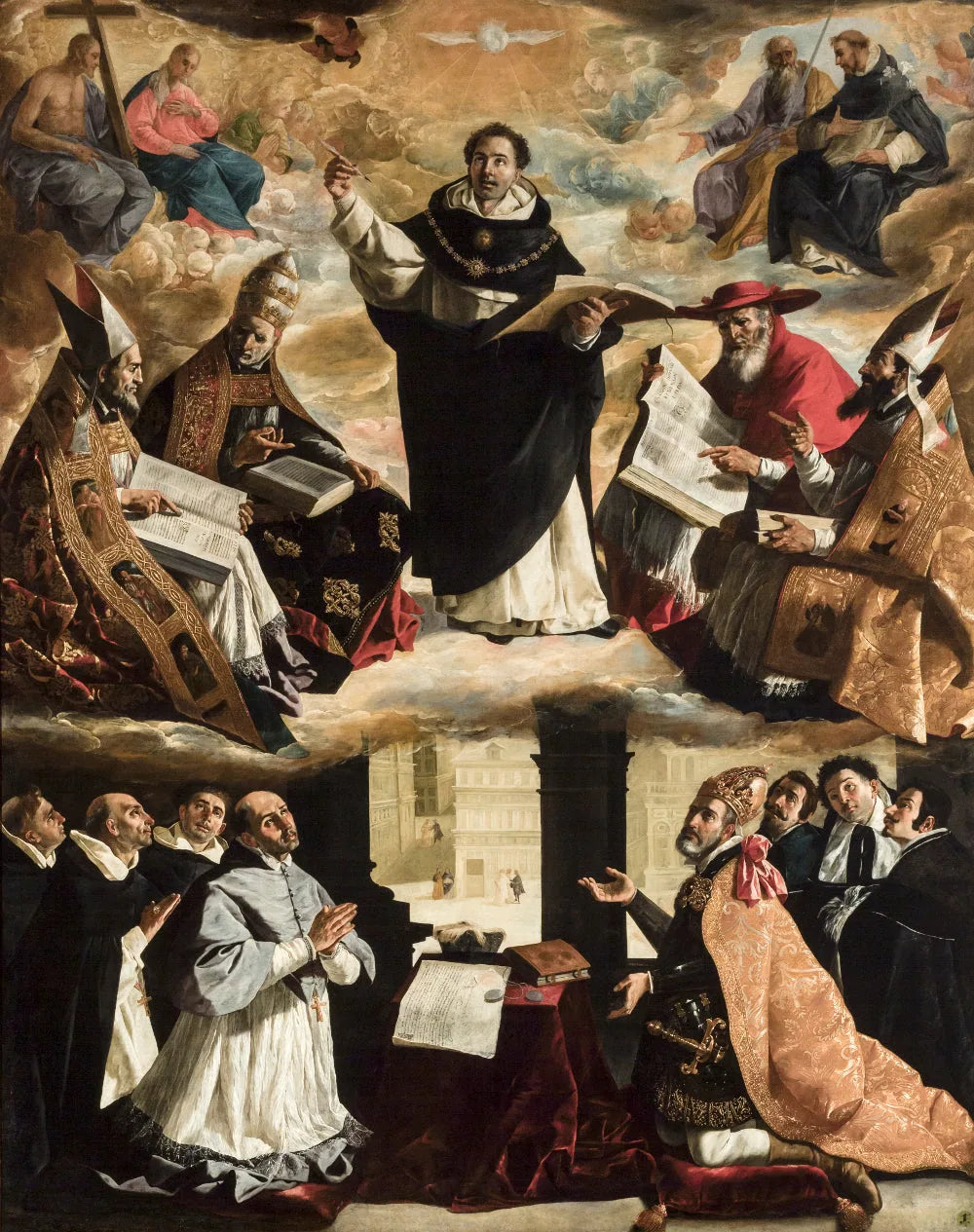 L'Apothéose de saint Thomas d'Aquin - Francisco de Zurbarán image 1 reproduction réalisée par Alpha Reproduction