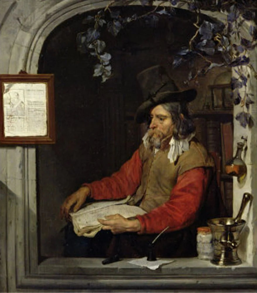L'Apothicaire - Gabriel Metsu image 1 reproduction artisanale de tableau