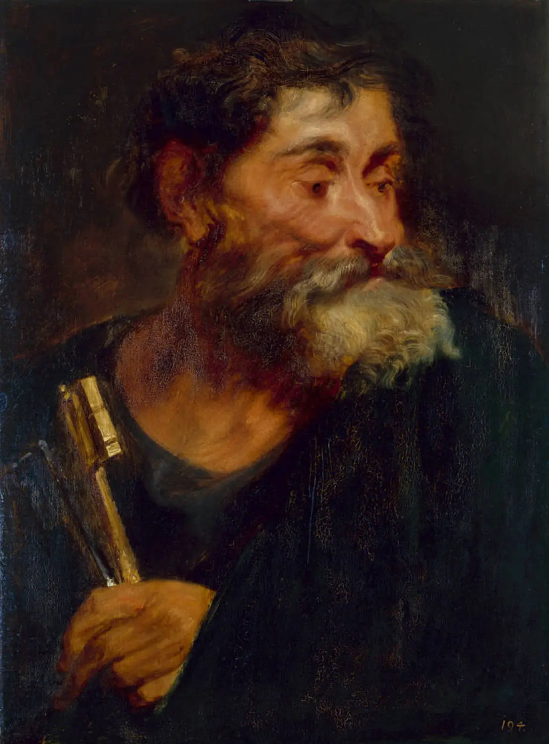L'apôtre Pierre - Antoine van Dyck image 1 copie de tableau peinte à la main