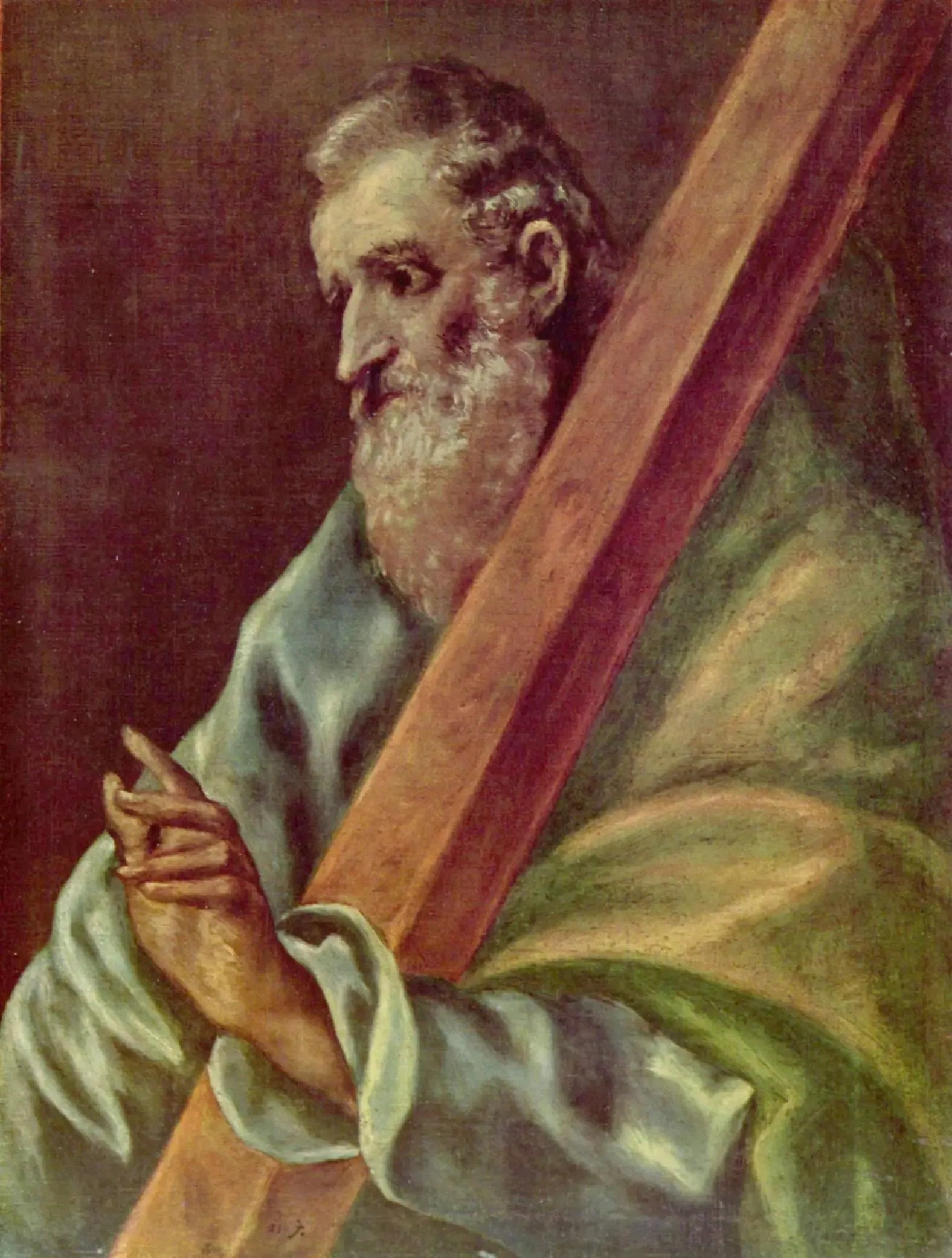 L'apôtre saint André - El Greco image 1 copie peinte à la main à l’huile