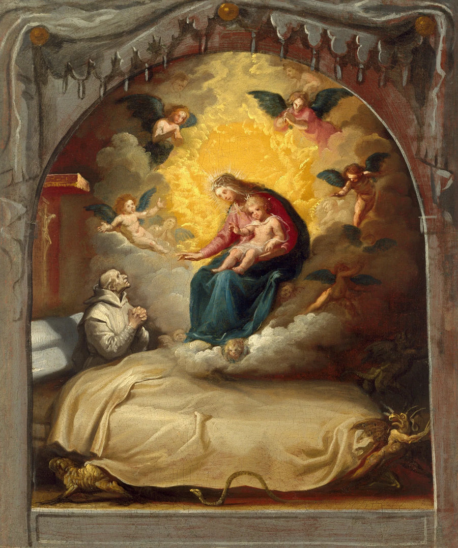 L'Apparition de la Vierge au mourant Pedro Faverio - Vincenzo Carducci