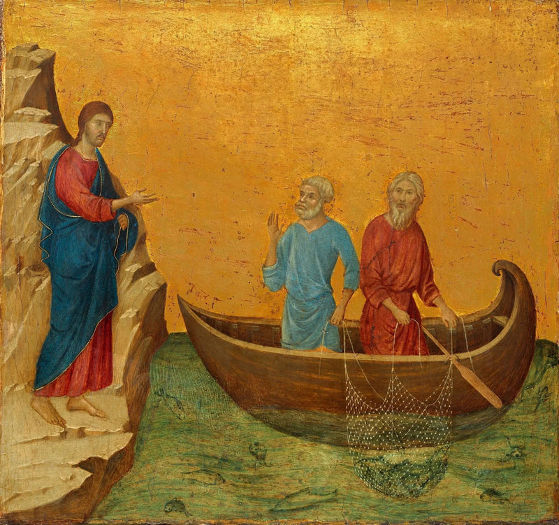 L'appel des apôtres Pierre et André - Duccio di Buoninsegna
