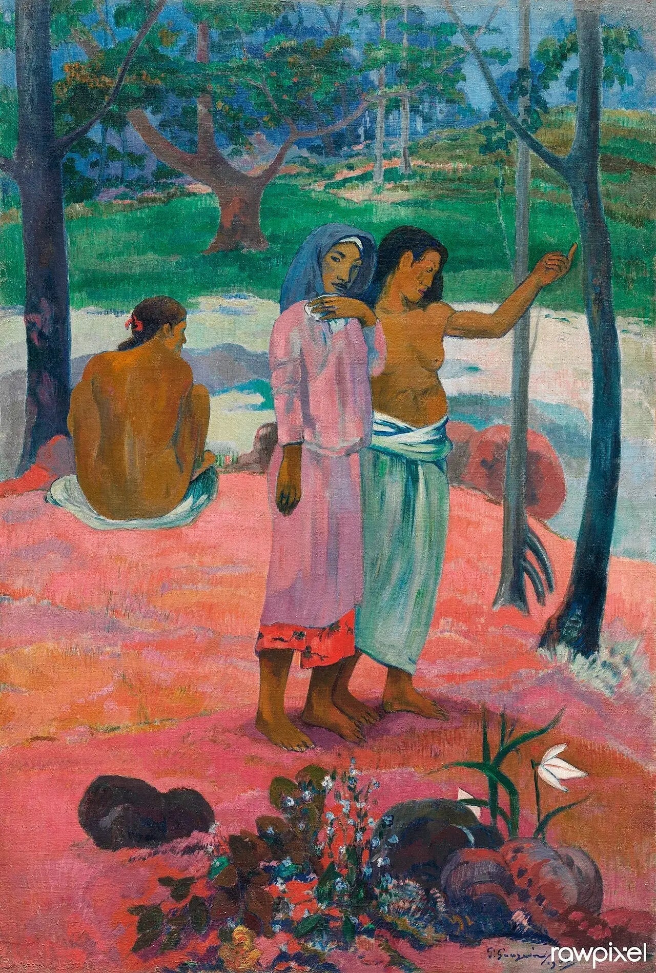L'Appel - Paul Gauguin image 1 reproduction de peinture à l’huile