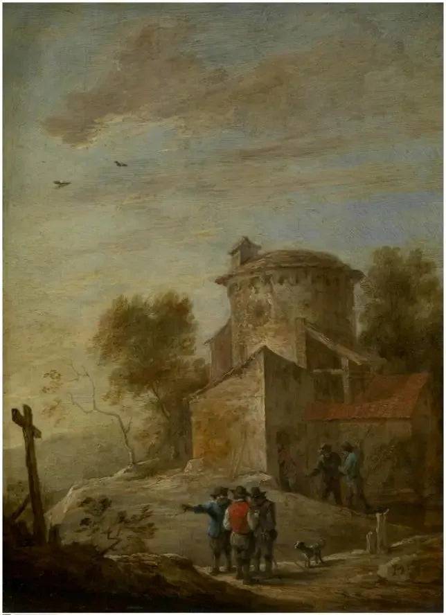 L'après-midi - David Teniers le Jeune image 1 copie peinte à la main à l’huile