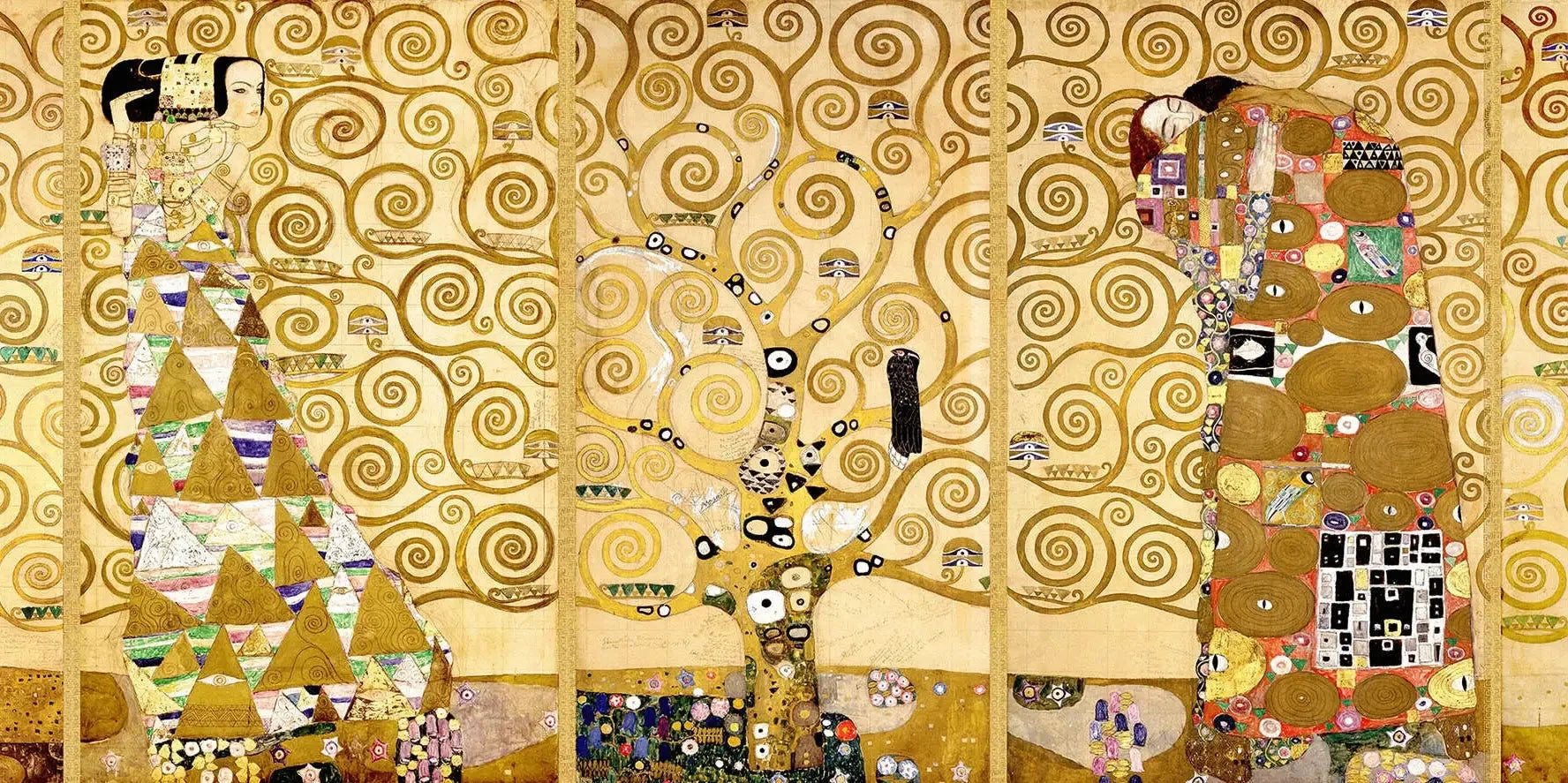 L'Arbre de Vie, Frise Stoclet - Gustav Klimt image 1 copie peinte à la main à l’huile