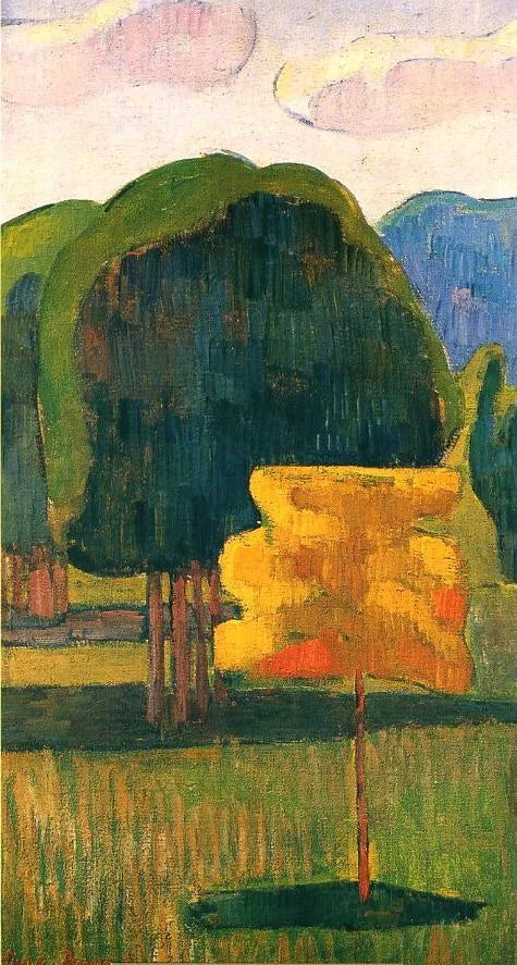 L'arbre jaune - Émile Bernard image 1 reproduction d’œuvre d’art à l’huile
