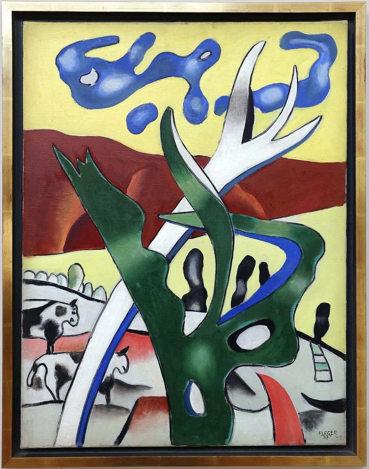 L'Arbre vert - Fernand Léger image 1 reproduction artisanale de tableau