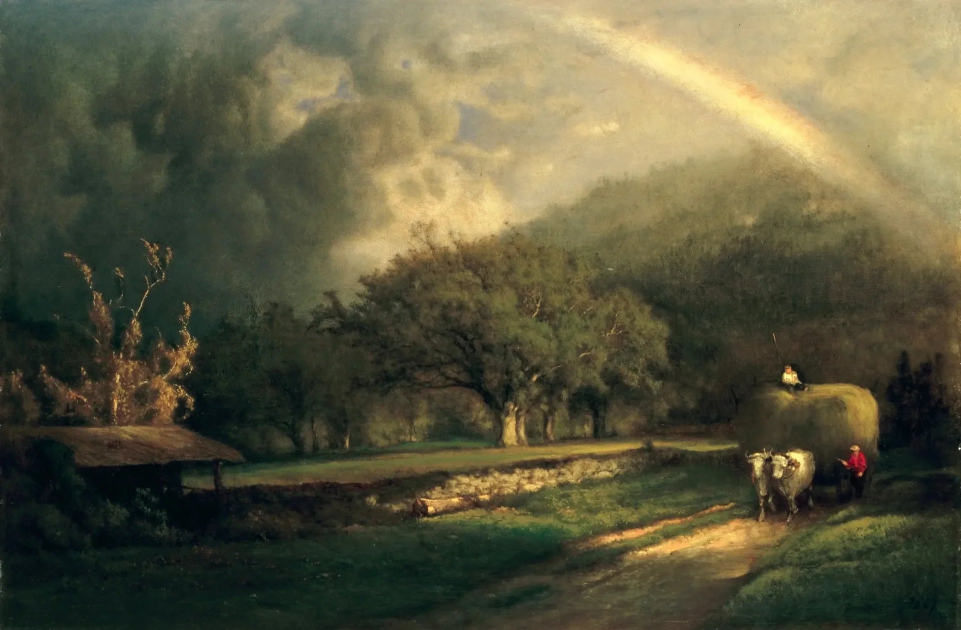 L'arc-en-ciel dans les collines du Berkshire - George Inness image 1 reproduction réalisée par Alpha Reproduction