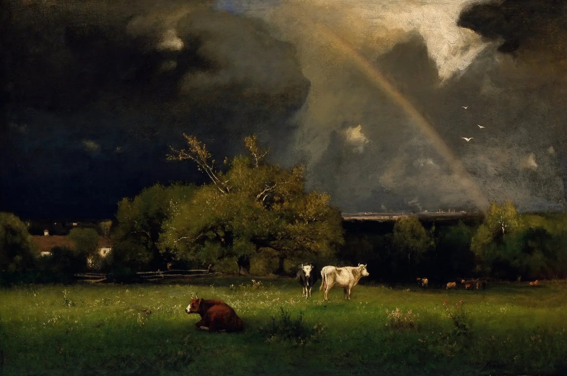 L'Arc-en-ciel - George Inness image 1 reproduction d’œuvre d’art à l’huile