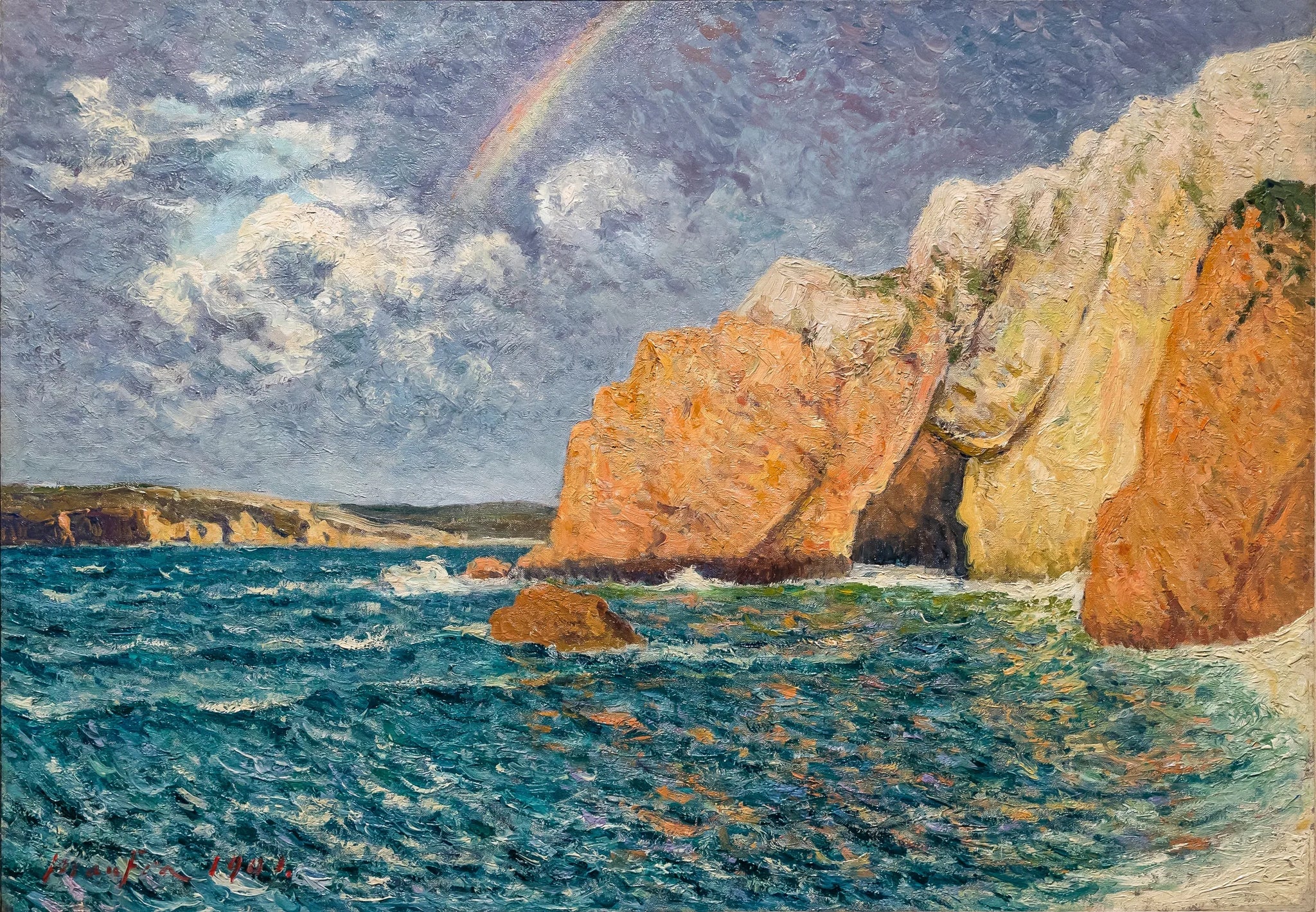 L'arc-en-ciel - Maxime Maufra image 1 reproduction artisanale de tableau