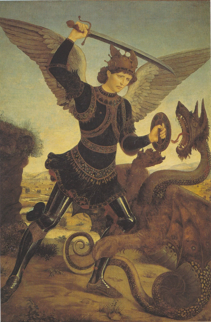 L'archange Michel et le dragon - Cosimo Tura