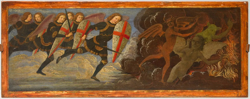 L'Archange Saint Michel et les Anges en guerre contre le Diable - Domenico Ghirlandaio