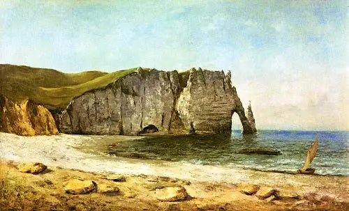 L'Arche Marine d'Étretat - Gustave Courbet image 1 reproduction artisanale de tableau