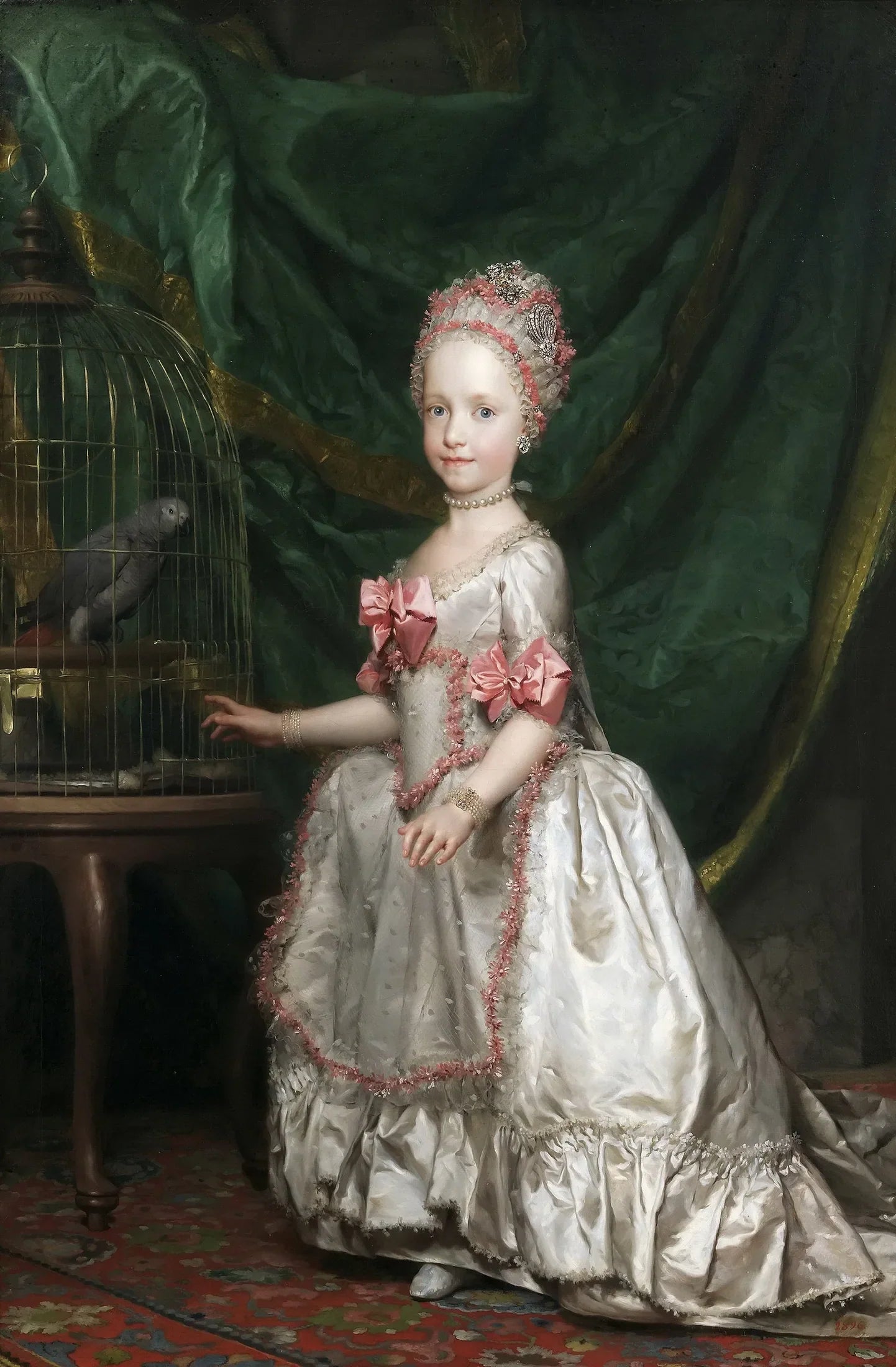 L'archiduchesse Maria Teresa d'Autriche - Anton Raphael Mengs image 1 reproduction artisanale de tableau